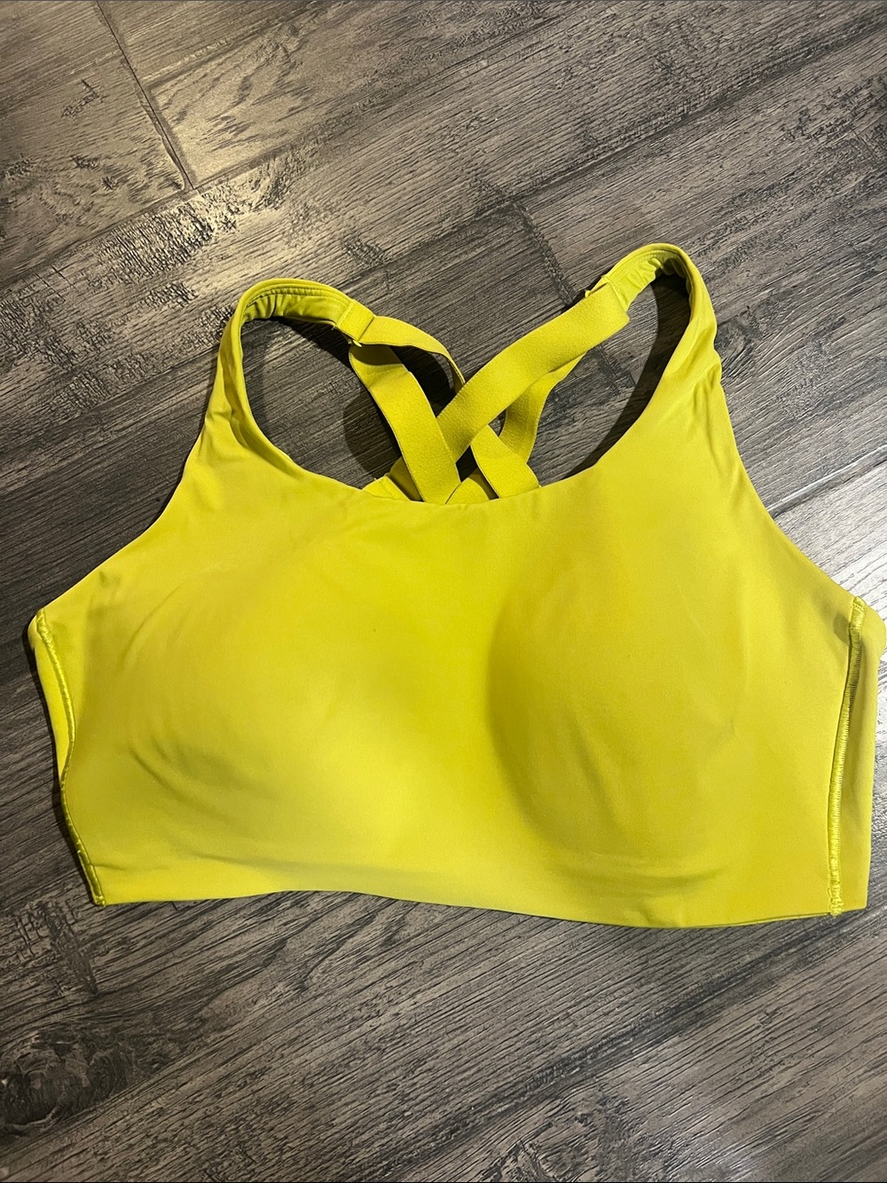 Lululemon High Impact Women’s Seamless Sports Bra - Yellow, 38 D
